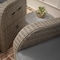 Flash Furniture Nemo Patio Wicker Rattan Recliner Lounge Chairs w/Flip up Side Tables, Gray, 2PK 2-LTS-0422-GY-GY-GG - alternate 8
